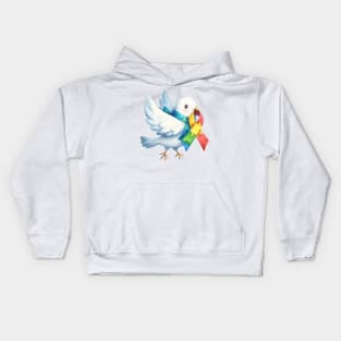 Pigeon Ribbon Puzzle Autism Awareness Gift for Birthday, Mother's Day, Thanksgiving, Christmas Kids Hoodie